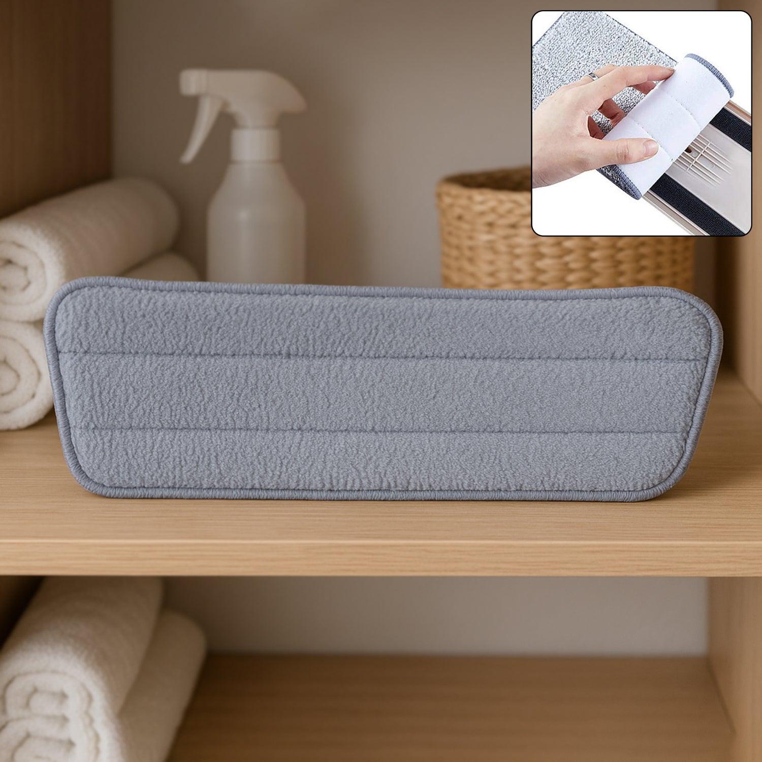 High-Quality 40x13 cm Reusable Flat Mop Microfiber Cleaning Pad Refill (1 Pc) High-Quality 40x13 cm Reusable Flat Mop Microfiber Cleaning Pad Refill (1 Pc)